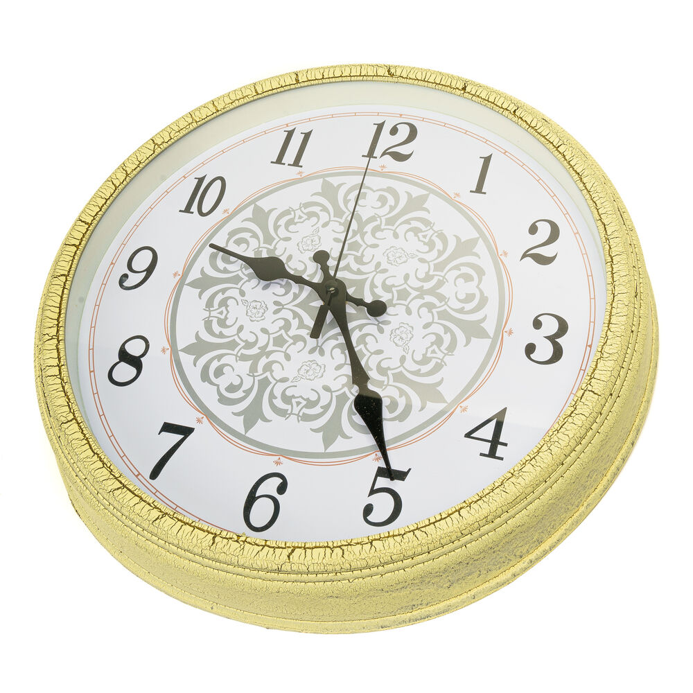 Reloj De Pared Textura Craquelada Amarillo Chinitown image number 0.0