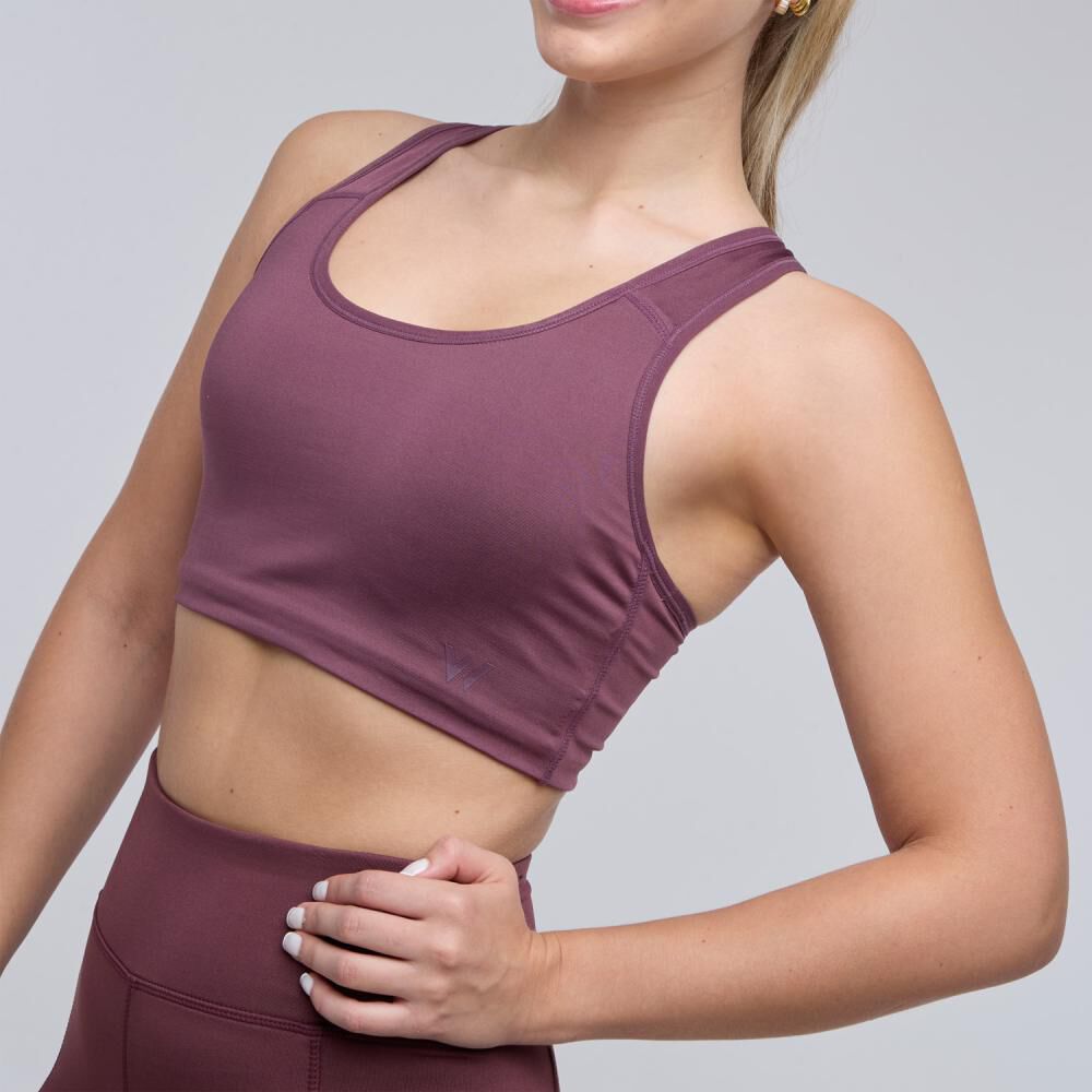 Peto Deportivo Liso Sin Mangas Cuello Escotado Mujer Wetland image number 4.0