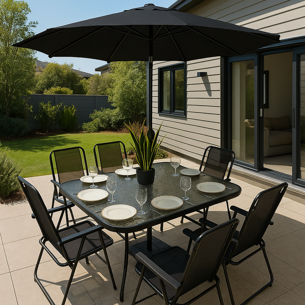 Juego De Terraza Casaideal Garden / 6 Sillas + Quitasol image number 2.0