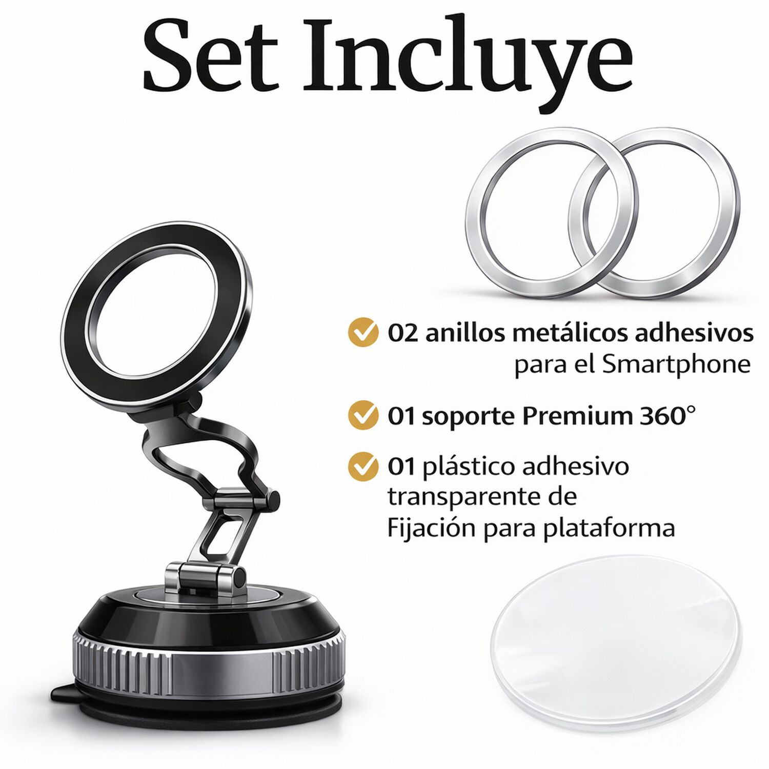 Soporte De Smartphone Magn&eacute;tico Con Articulaci&oacute;n 360&deg;premium image number 5.0