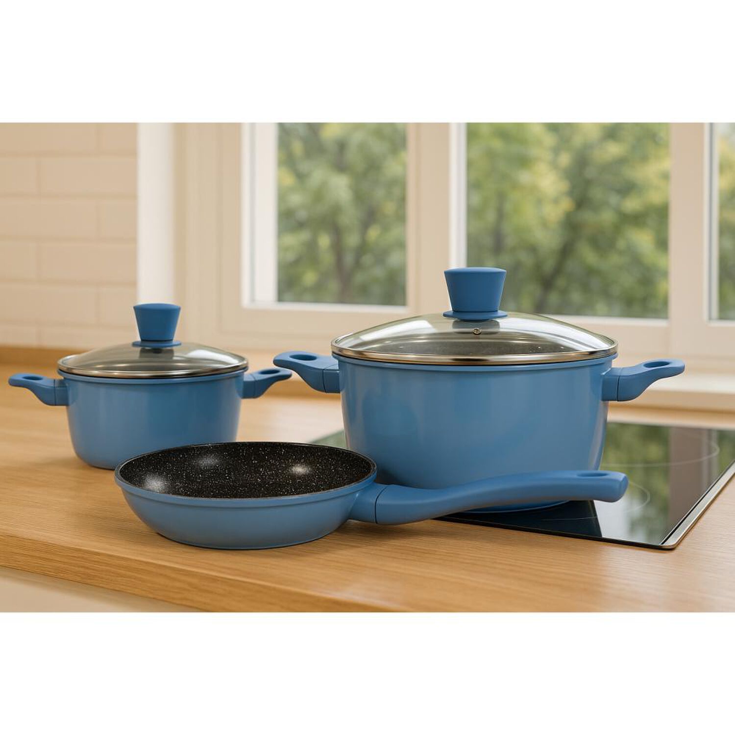 Bateria Alum Ceramica Bristol Sky Kitchenware / 5 Piezas image number 10.0