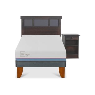 Cama Europea Cic Excellence Plus / 1.5 Plazas / Base Normal + Set De Maderas