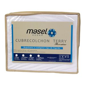 Cubrecolchón Masel Terry / 2 Plazas / 144 Hilos