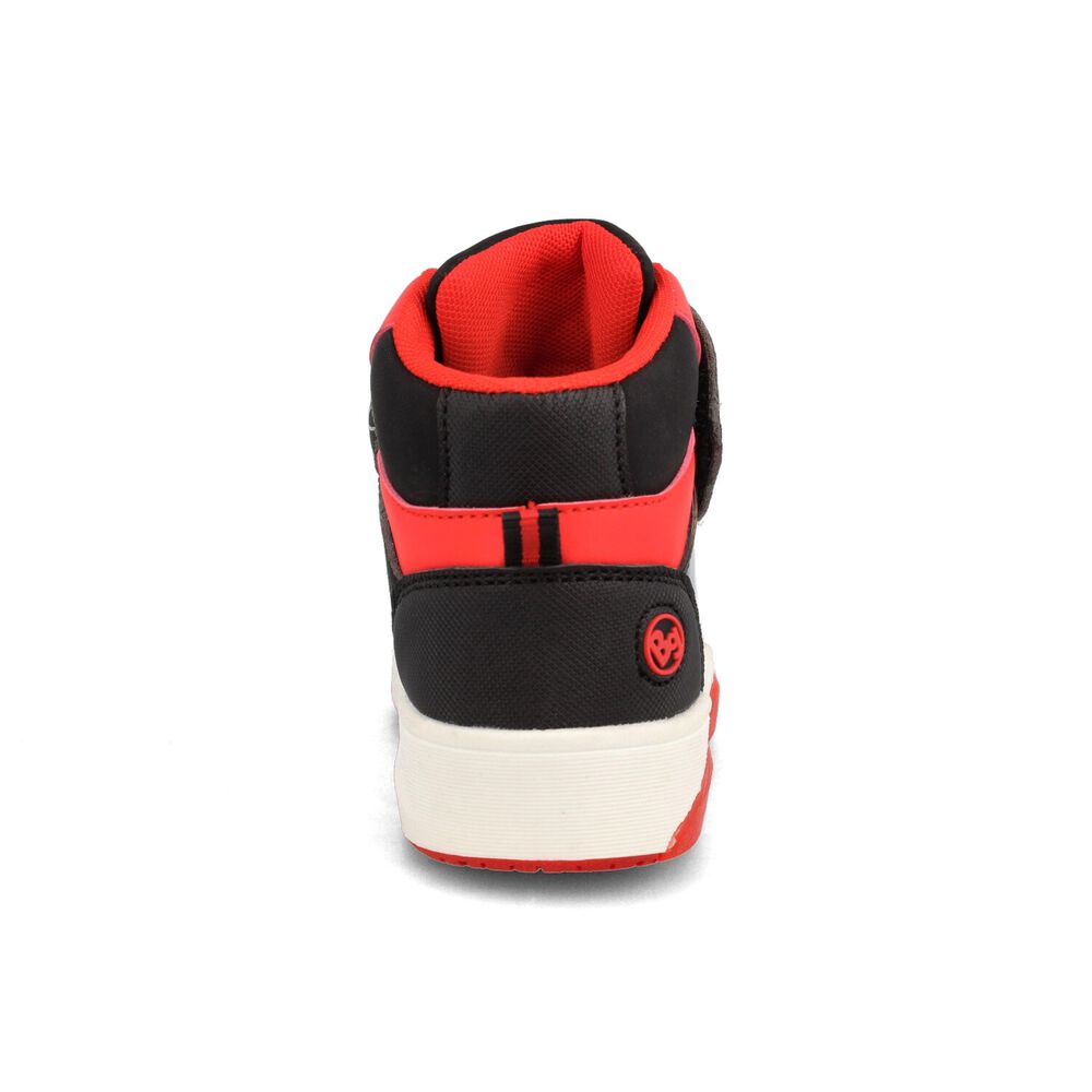 Zapatilla Ni&ntilde;o Bubblegummers Eden Negro-rojo image number 2.0