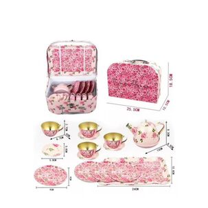 Juguete Juego De Te Tacitas Tetera Accesorios Rosado Infantil