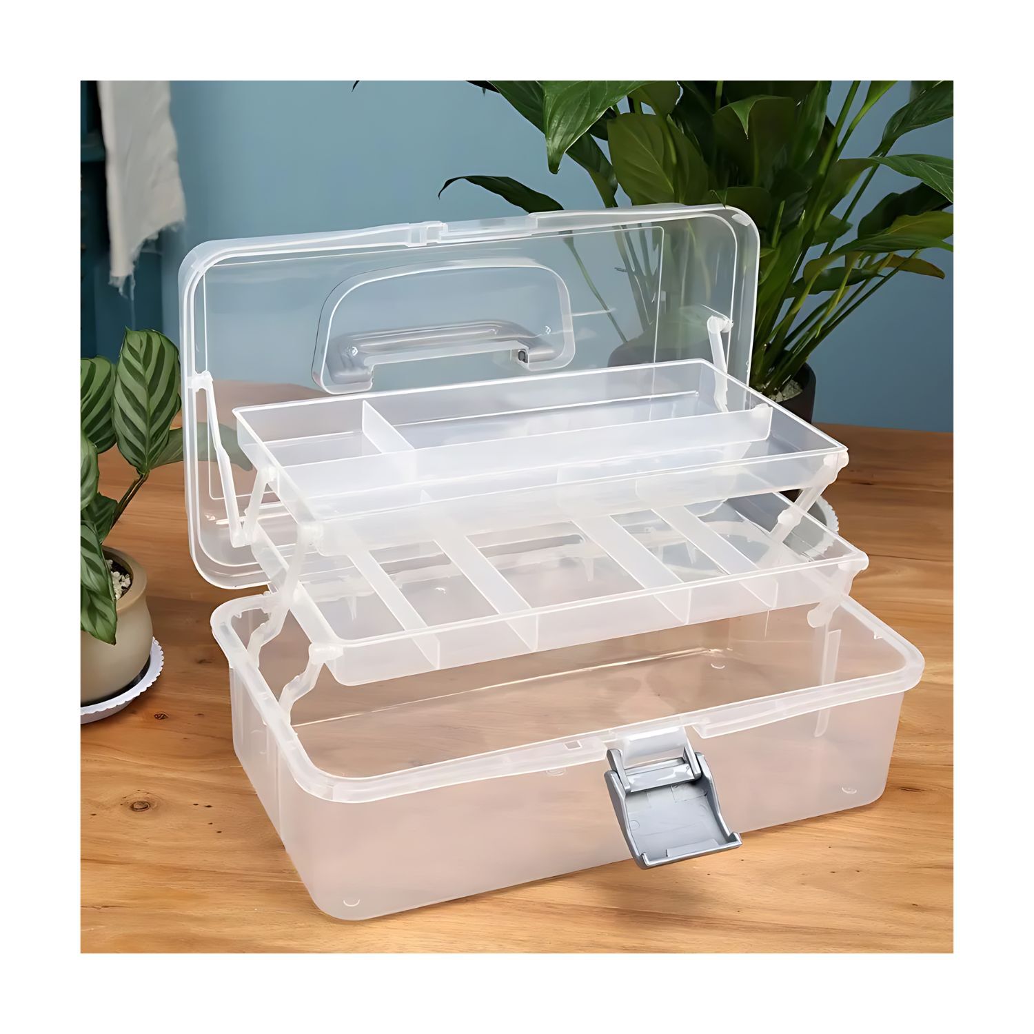 Caja Organizadora Grande Herramientas 3 Niveles Con Asas 30x14 image number 4.0