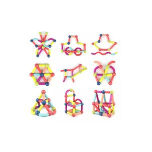 Juego Did&aacute;ctico Bloques Magn&eacute;ticos Para Armar 36 Piezas