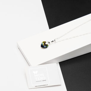 Collar Romance Cristal Genuino Vitral Medium