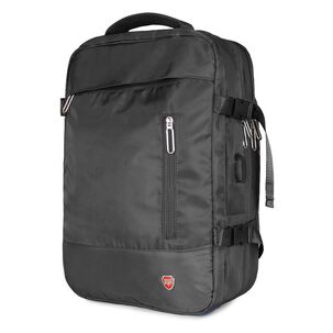Mochila De Viaje Viral Negra Con Usb Swiss Bag