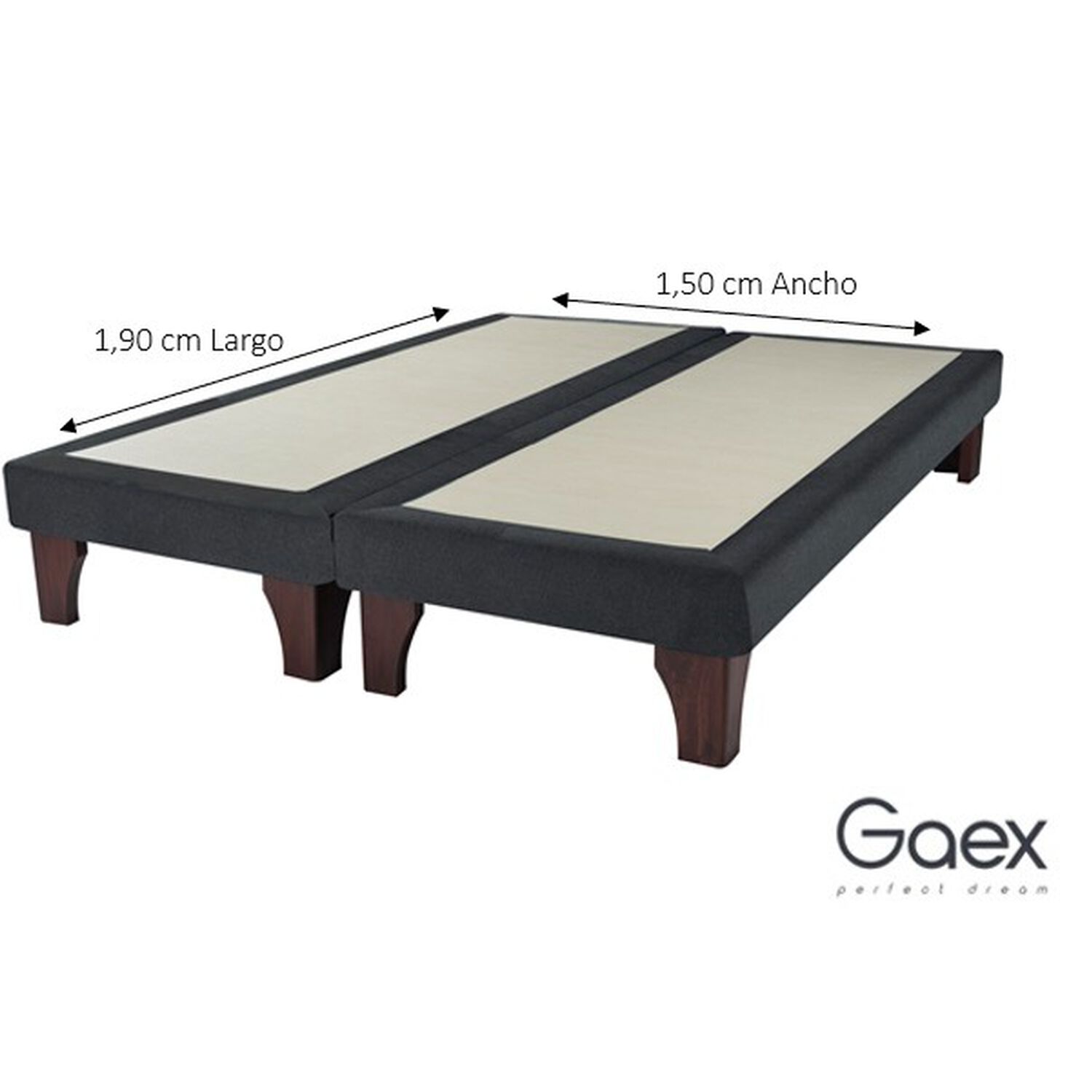Cama Europea 2 Plazas 190 Rest Respaldo Ginebra image number 3.0