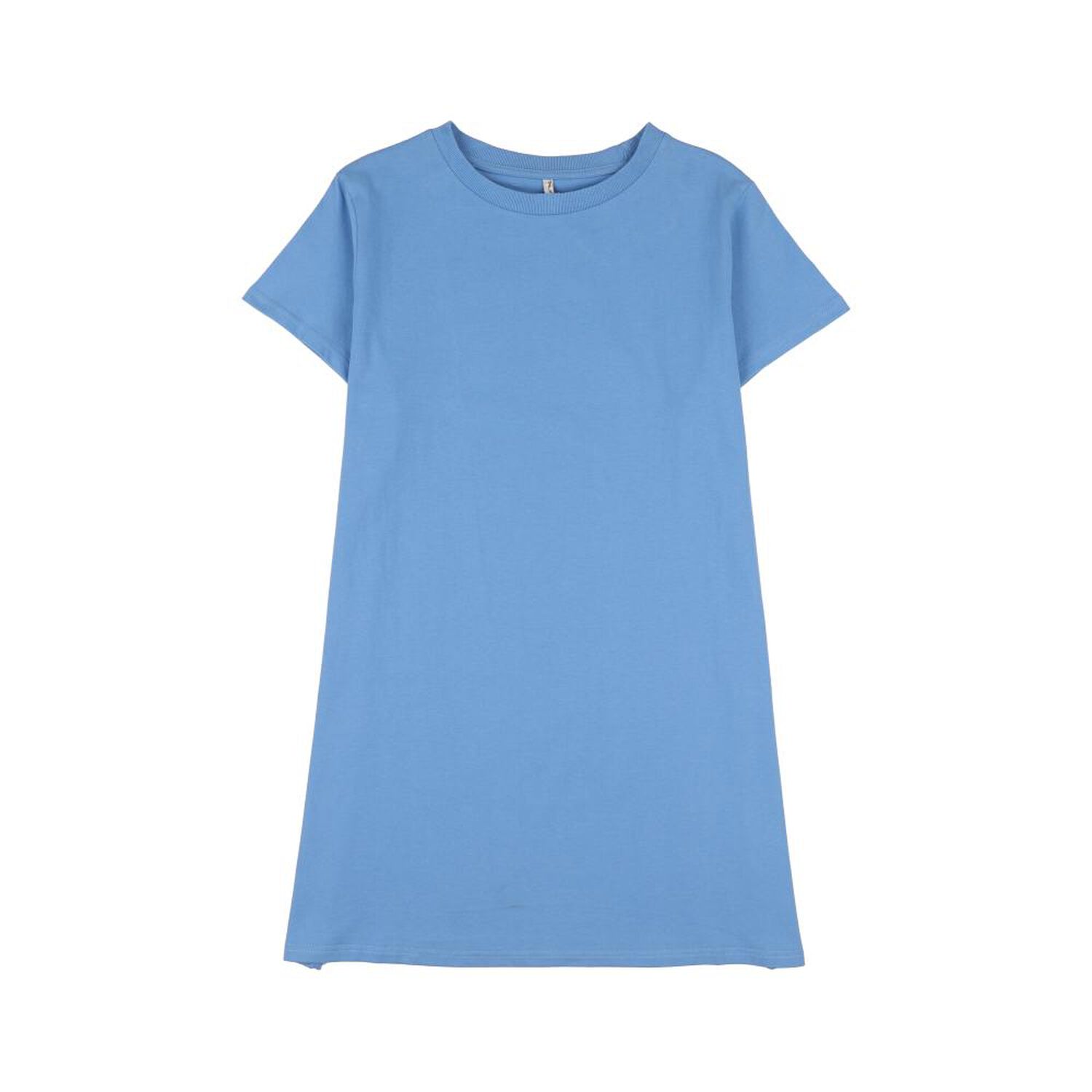 Vestido Corto Liso Oversize Manga Corta Cuello Redondo Mujer Freedom image number 0.0