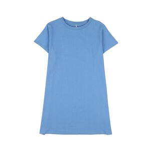 Vestido Corto Liso Oversize Manga Corta Cuello Redondo Mujer Freedom