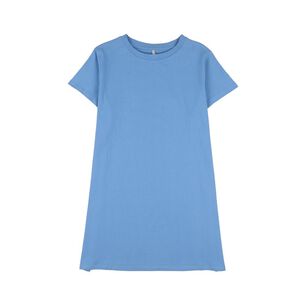 Vestido Corto Liso Oversize Manga Corta Cuello Redondo Mujer Freedom