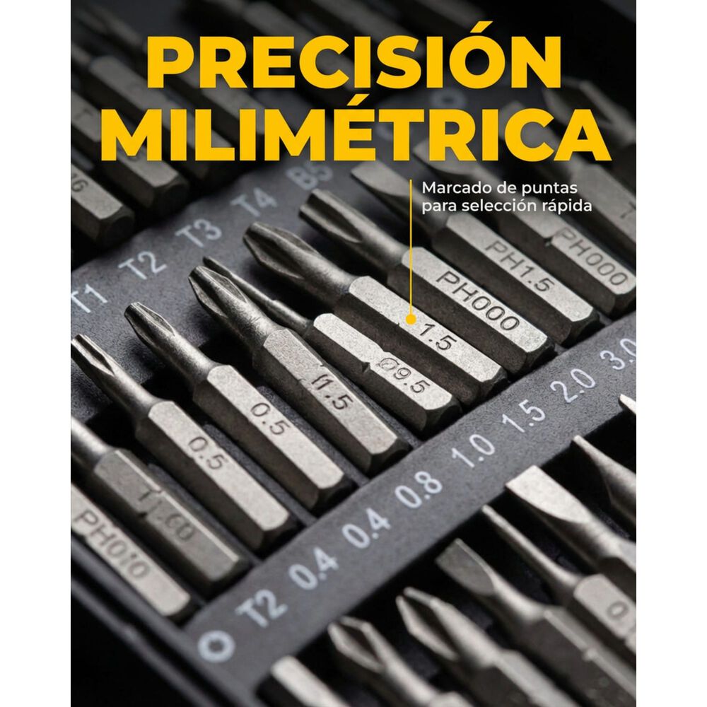Juego Destornilladores Precisi&oacute;n Magenitcos Set 115 En 1 image number 5.0