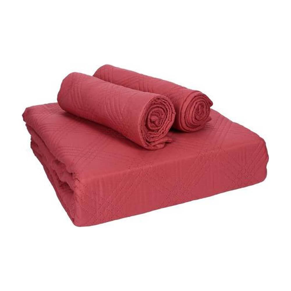 Quilt Andes Liso Frambuesa King image number 3.0