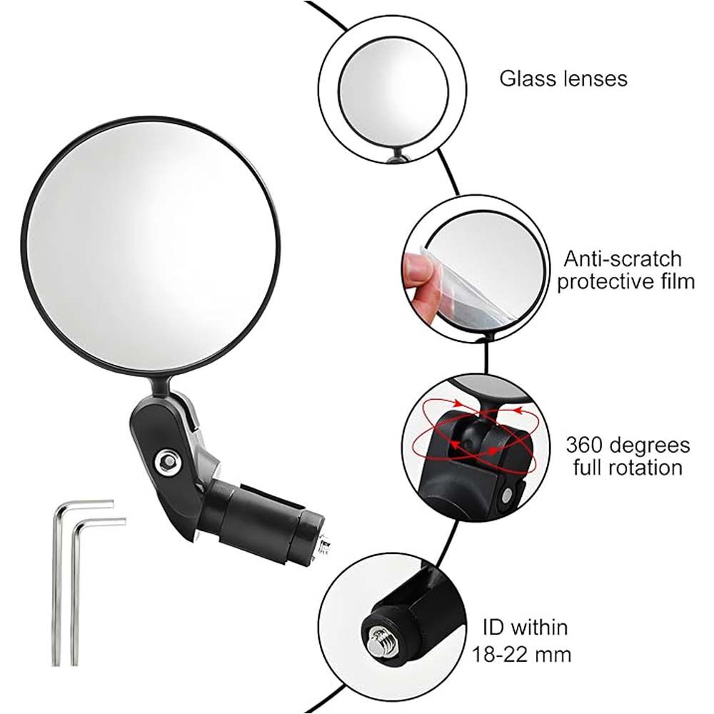 Espejos Retrovisores Para Bicicleta Visi&oacute;n 360 image number 3.0