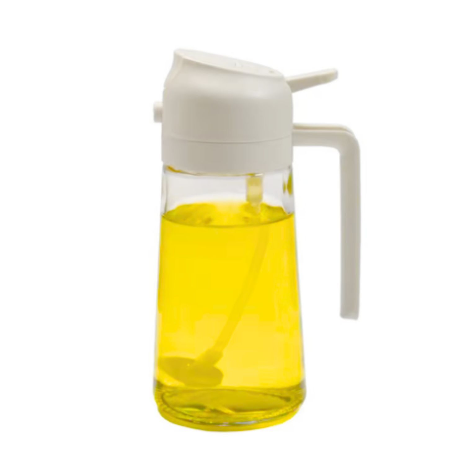 Dispensador Aceite Tapa Blanca Cocina Moderna Plastica 500ml image number 0.0