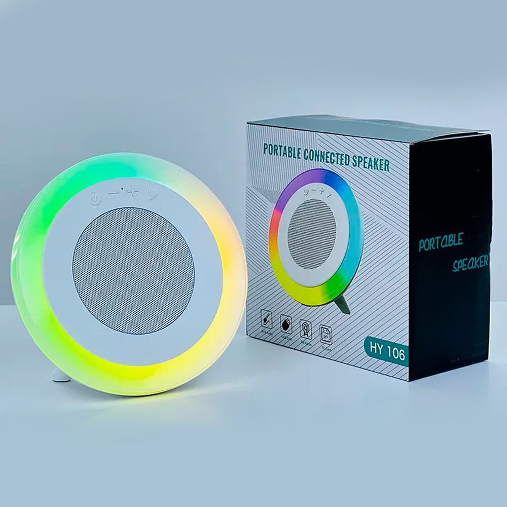 Parlante Bluetooth Inal&aacute;mbrico Port&aacute;til Con Luces Led Rgb image number 4.0