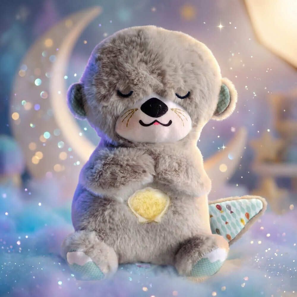 Peluche Nutria Respiraci&oacute;n Relajante Musical Con Luces Bebe image number 10.0