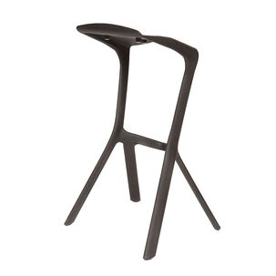 Silla Taburete Bar Apilable Negro 51x42x81cm