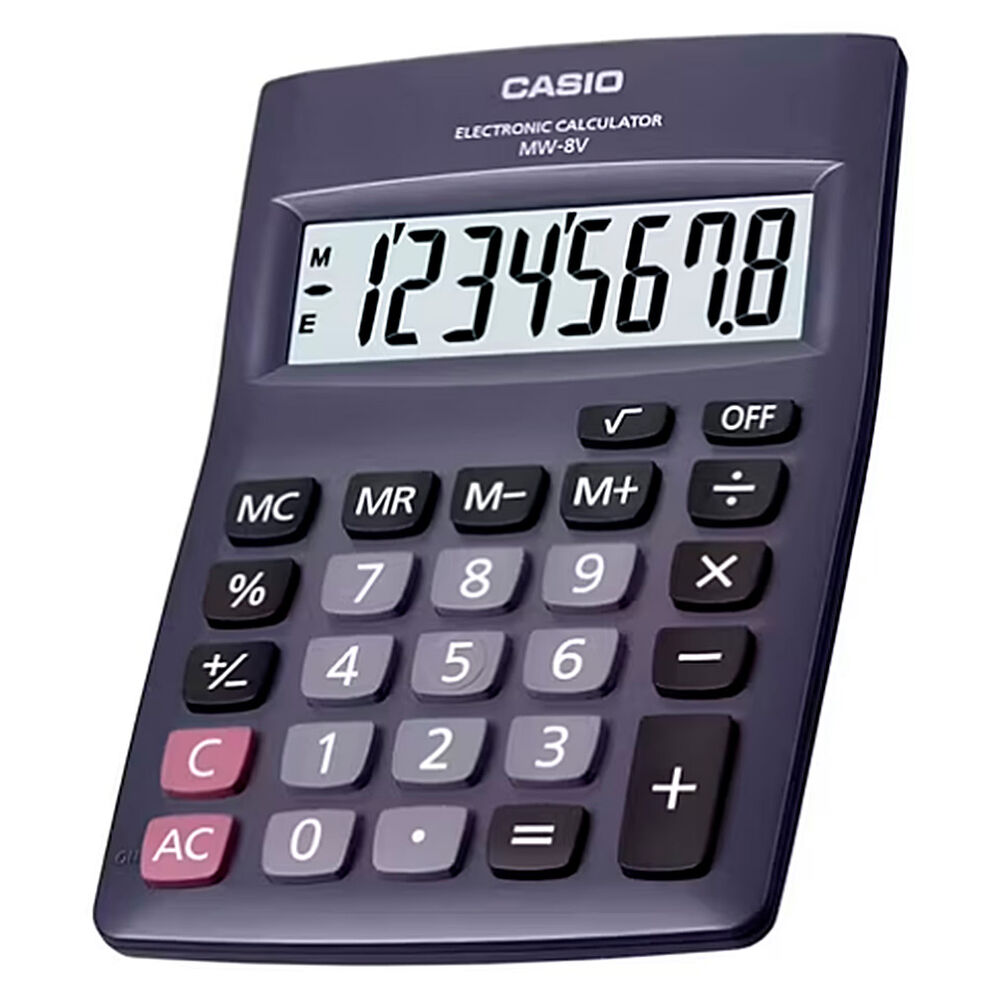 Calculadora De Bolsillo Color Negro Mw-8v-bk image number 0.0