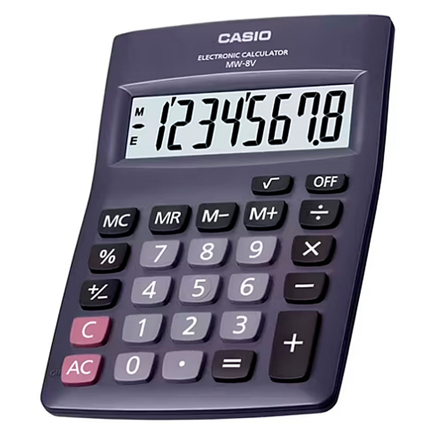 Calculadora De Bolsillo Color Negro Mw-8v-bk image number 0.0