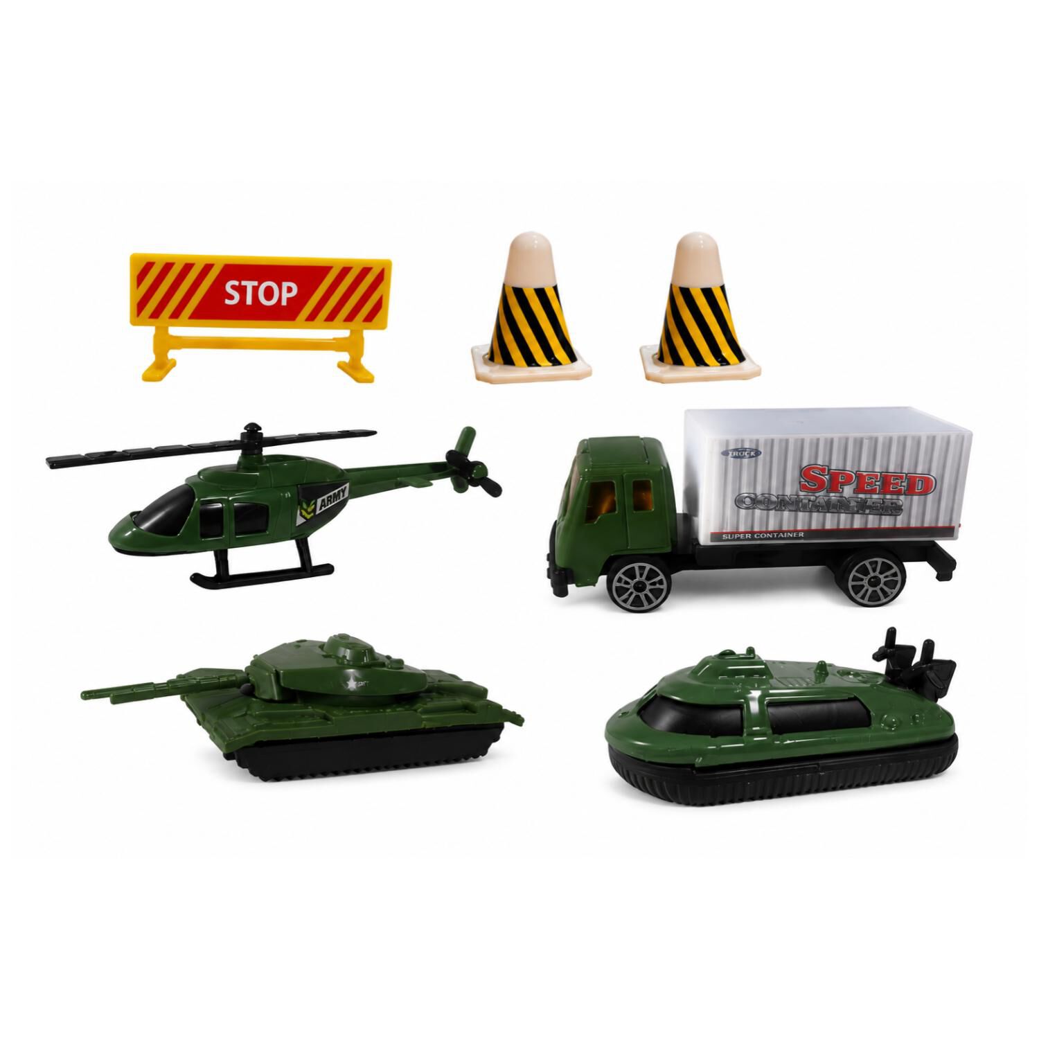 Juguete Camion Militar 8pzas Con Mat 50x50cm Infantil image number 1.0