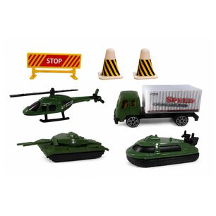 Juguete Camion Militar 8pzas Con Mat 50x50cm Infantil