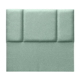 Respaldo De Cama Block Lino Verde Jeans Queen