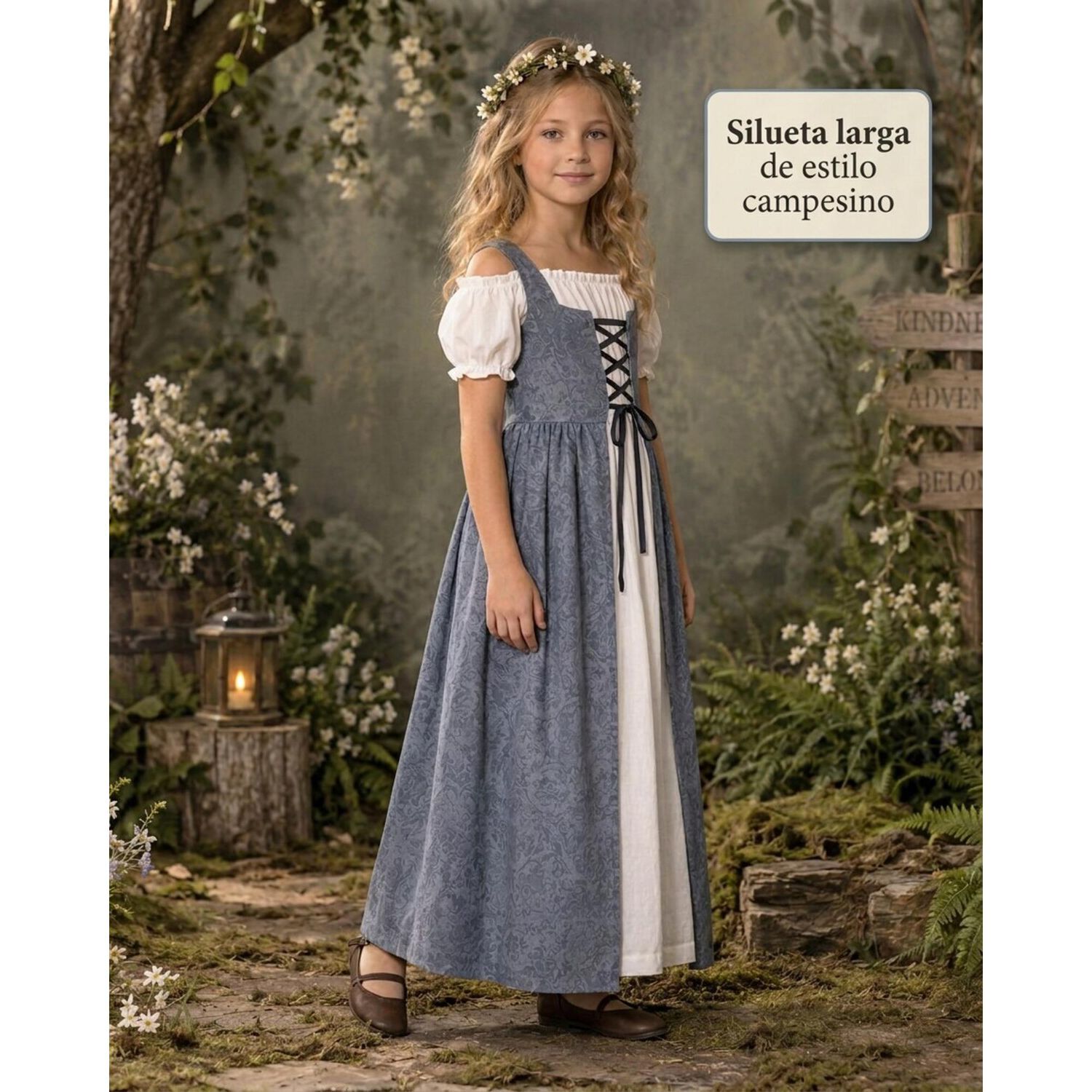 Disfraz Infantil Campesina Campo Medieval image number 2.0