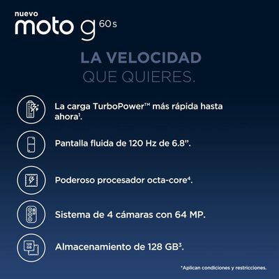 Smartphone Motorola Moto G60S / 128 GB / Wom