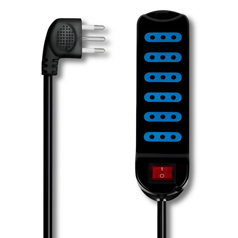 Alargador Zapatilla De 5mt 6 Salidas Con Corta Corriente Sec image number 0.0