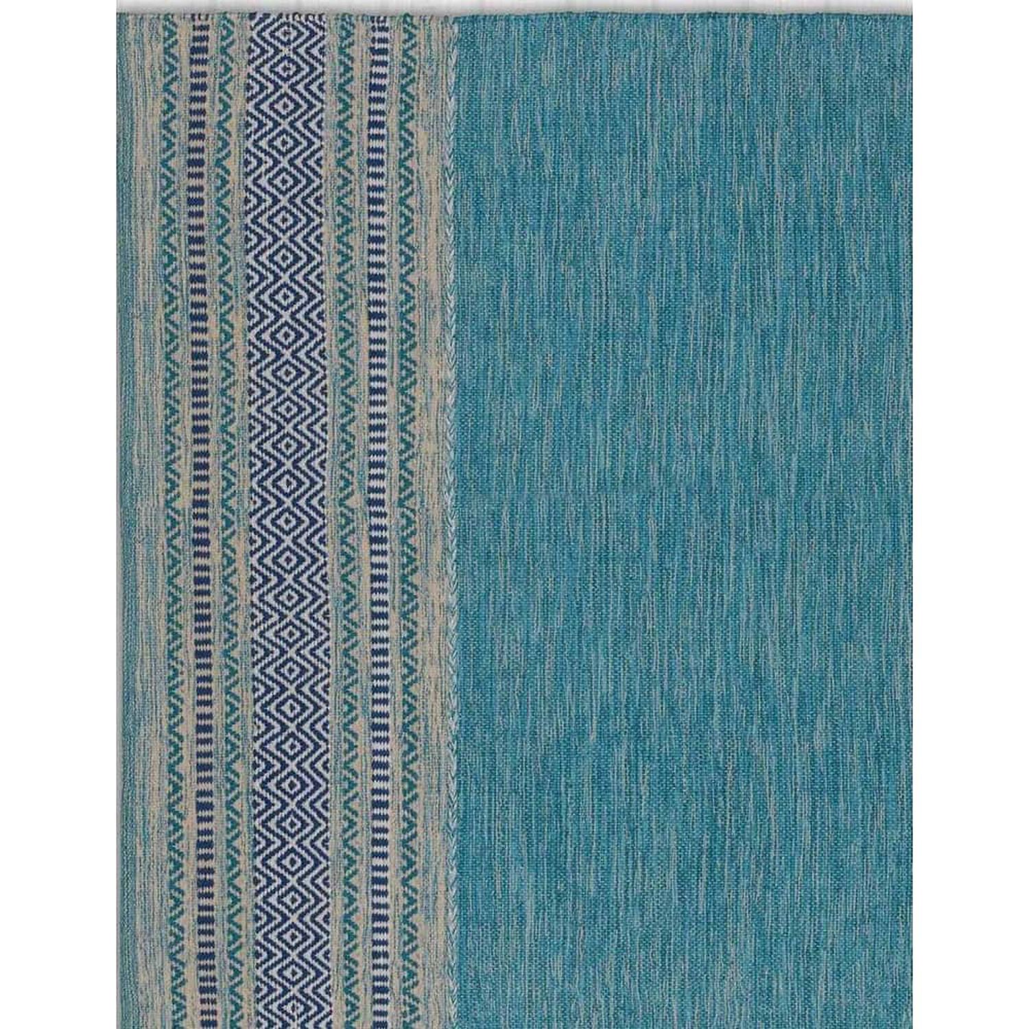 Alfombra Kilim Peque&ntilde;a Turquesa image number 1.0