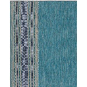 Alfombra Kilim Peque&ntilde;a Turquesa