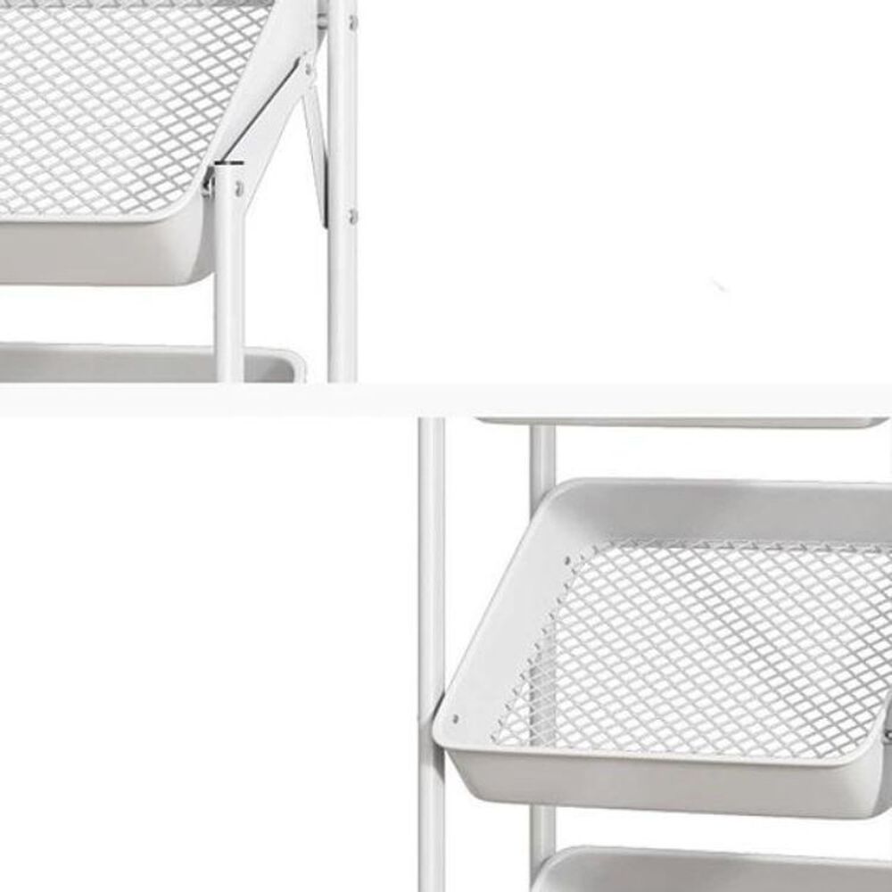 Estante Organizador Plegable Cocina Baño 3 Niveles Y Ruedas image number 1.0