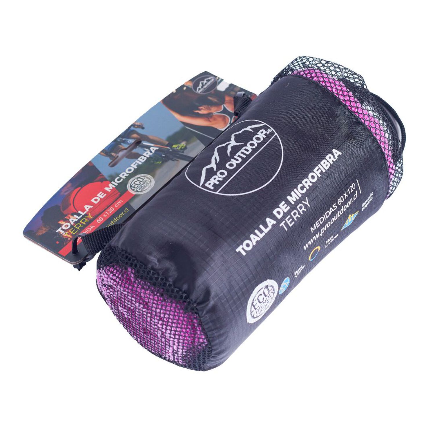 Toalla Microfibra Terry Morada Pro Outdoor image number 3.0