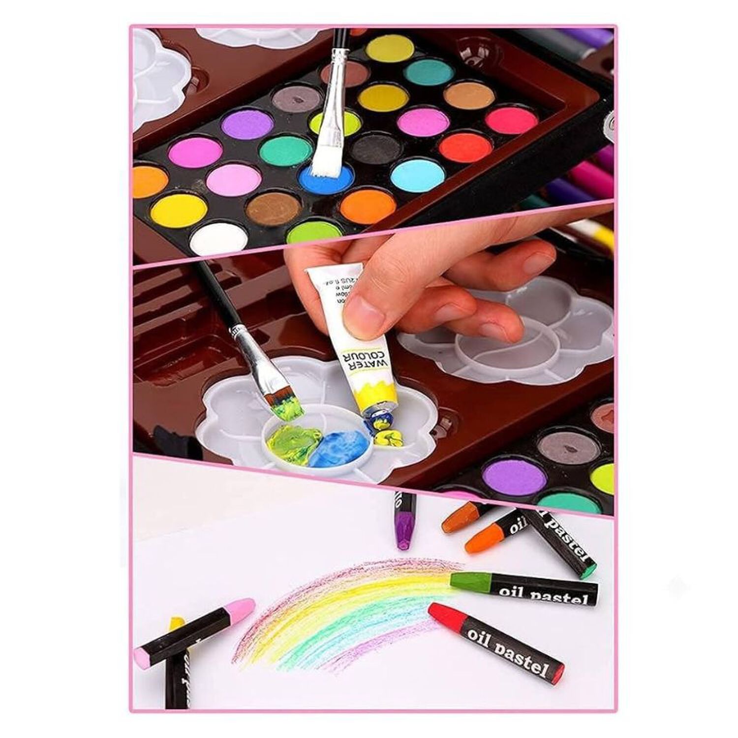 Set De Arte Infantil Maletin Dibujo Pintura Ni&ntilde;os image number 2.0