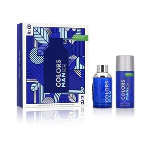 Set De Perfumería Hombre Colors Blue Benetton / 100 Ml / Edt + Desodorante 150 Ml