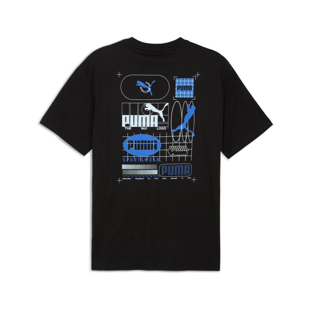 Polera Deportiva Hombre Puma Graphic Grid Tee image number 1.0