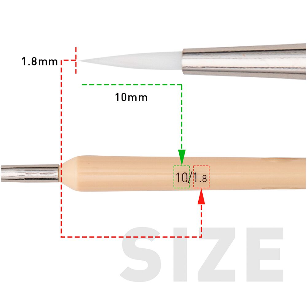 Himi Set De 5 Pinceles Detalles O Delineado Amarillo image number 2.0