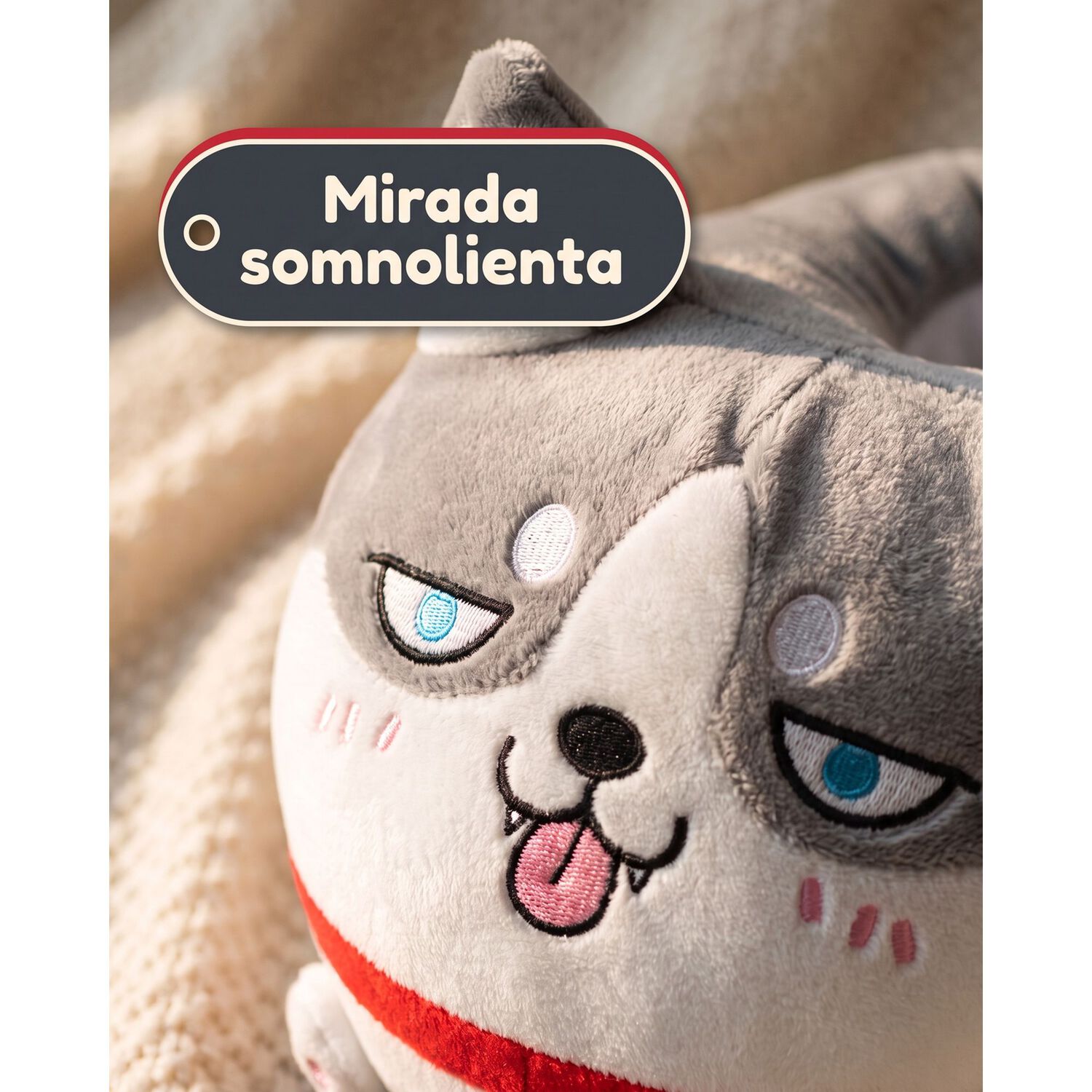 Pantuflas De Perrito Husky Kawai Talla Unica (38-43) image number 2.0