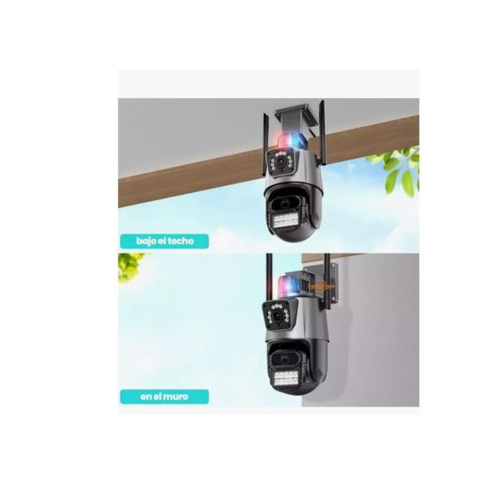 Camara De Seguridad Vigilancia Dual Visi&oacute;n Wifi Ip Negro image number 4.0