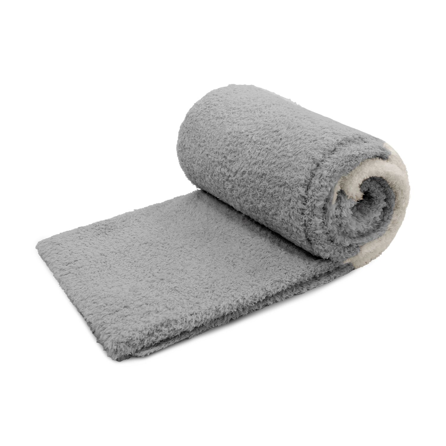 Manta De Franela Nautica 127x152 Fluffy Cama Sof&aacute; Suavidad Superior Gris image number 4.0