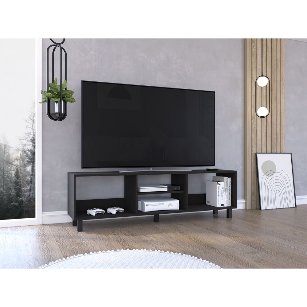 Rack Tv 70" Con 4 Espacios 47,5x160x35 Cm image number 4.0