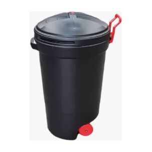 Basurero Contenedor Tacho Redondo Con Rueda 125 Litros