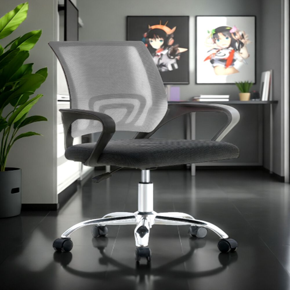 Silla De Oficina Ejecutiva Nueva York Ergonomica Respaldo Malla Gris Bm-520mg Arthome image number 2.0