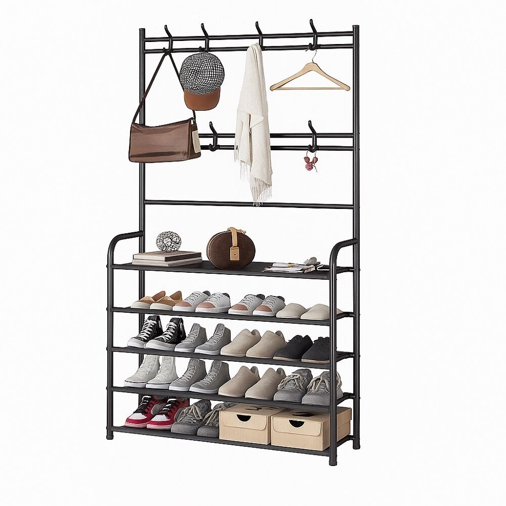 Organizador De Calzado Zapatos 5 Niveles Zapatero Perchero Color Blanco image number 0.0