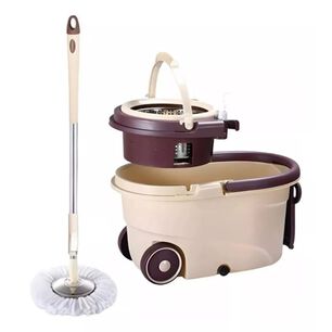 Mopa Trapeador Giratoria 360 Cetrifugadora Acero Removible
