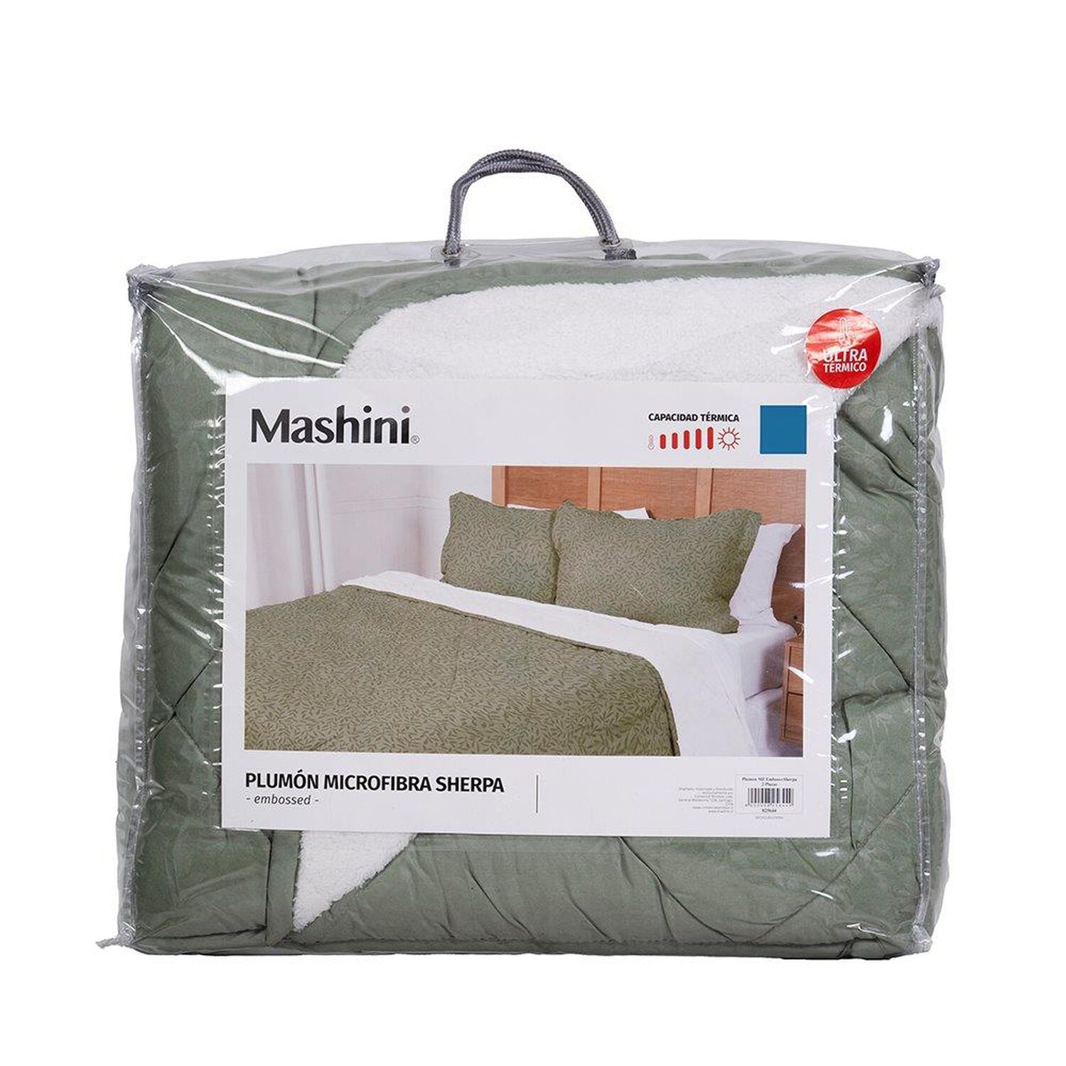 Plumon Emboss+sherpa 2 Plazas Verde image number 4.0