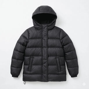 Parka Ni&ntilde;o Invierno Acolchada Capucha Termica Abrigo Escolar